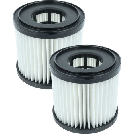 vhbw 2x filtre plissé remplacement pour Ryobi A32RF08, A32VC05 pour aspirateur - noir / blanc