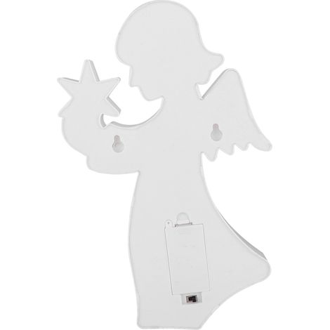 Dekoratives LED-Nachtlicht in Form eines Engels oder einer Fee, aus Kunststoff, warmweiß, ideal für ein Kinderzimmer. (1/5)