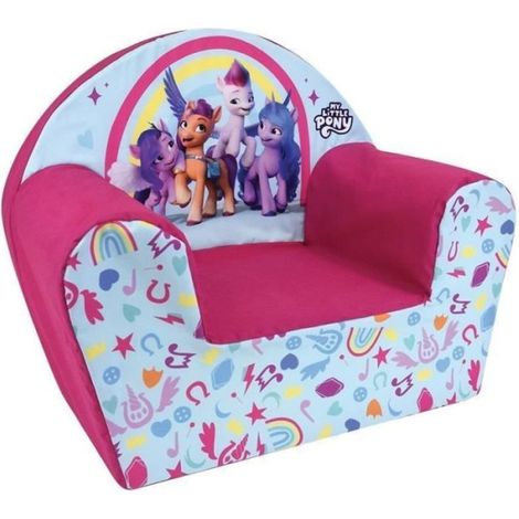 Fauteuil - Chaise - Bebe - Enfant club Zipp Sunny Pipp Izz MY LITTLE PONY - Fun House - L.52 x P.33 x H.42 cm - origine France (1/2)