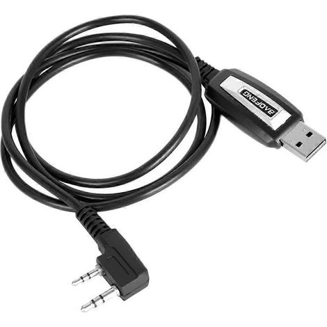 Câble de programmation USB universel BAOFENG à 2 broches compatible avec les autoradios Puxing/Baofeng/Wouxun (1/5)
