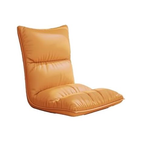 Fauteuil de sol orange réglable à 6 positions, fauteuil inclinable idéal pour la lecture et la méditation (1/5)