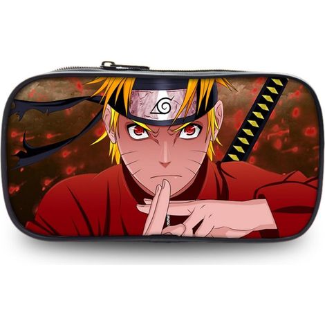 Trousse à crayons dessin animé anime, pochette de rangement fournitures scolaires pour enfants (1/5)
