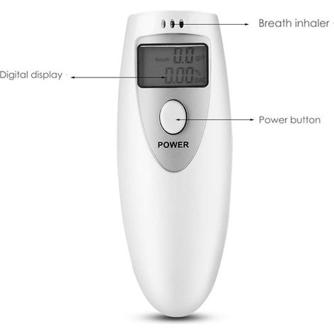Éthylotest portable de poche numérique, détecteur d'alcoolémie pour usage professionnel, testeur respiratoire précis (1/5)