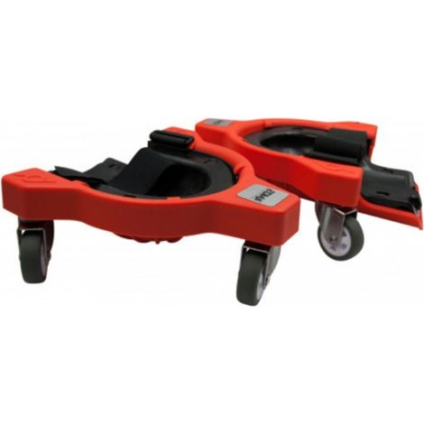 Edma – Supports genoux à roulettes 360° – Coussins en gel pour confort – Sangles anti-tension – Pour sols durs – 258555