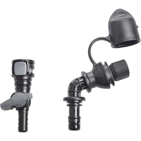 Lot de deux poches à eau remplaçables avec couvercles, valve anti-fuite, embout tubulaire, vanne de tuyau d'eau facile à utiliser, vanne tubulaire, interrupteur réglable, eau (1/4)