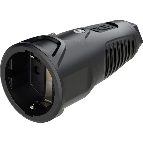 PC Electric 2510-ssc Schutzkontaktkupplung Gummi 250 V Schwarz IP20 (1/2)