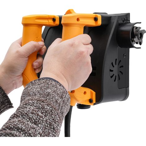 Raboteuse électrique, moteur de 1200W, profondeur réglable, couteau à ciment (1/2)
