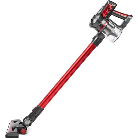 Aspirateur Balai et à Main sans Fil sans Sac UP810 PowerClean+ 2 vitesses-Puissant-Compact-Léger-Autonome-Silencieux-120W-Multifonction, Rouge (1/5)