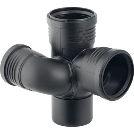 Geberit Silent-PP Derivazione a T per pozzetto 87,5° destra, DN 90 / 70 / 90, 390.463.14.1