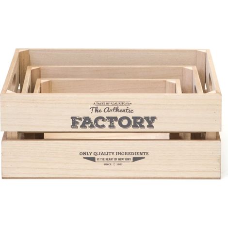 Factory set 3 cajas 17x28x15/32x23x12/27x18x10cm
