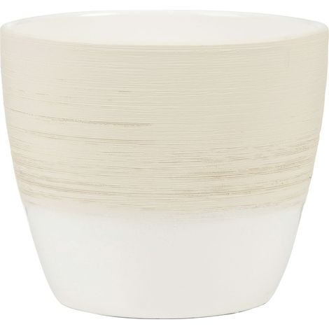 Scheurich Übertopf Serie 950 Ø 14 x 13 cm vanillia KeramiktÃƒÂ¶pfe