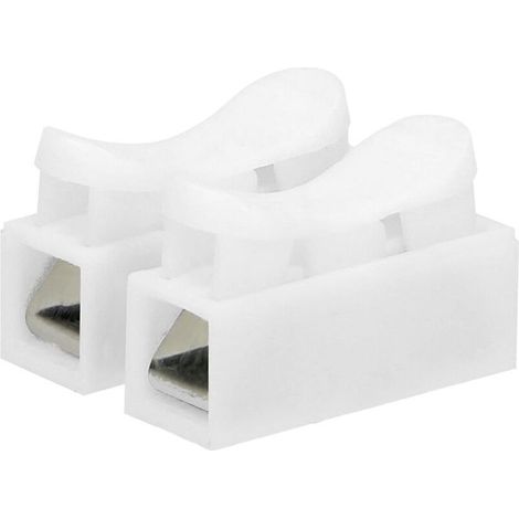 Domino Electrique 2 x 2.5mm² Connecteur à Ressort Section Conducteur 2.5mm² IEC 250V / 10A (100 pièces) (1/4)