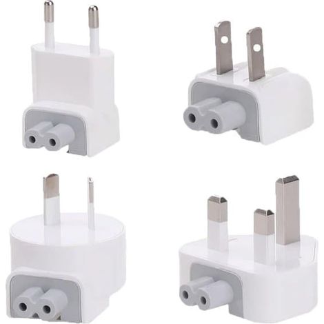 Adaptateur secteur universel de remplacement - Kit de 4 prises UE/US/UK/AU - pour iPhone, iPod, iPad, Mac - Adaptateur de charge (1/2)