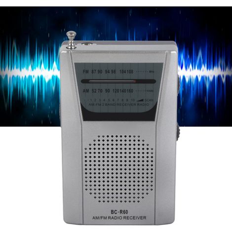 Mini radio AMFM multifonctionnelle portable (1/5)