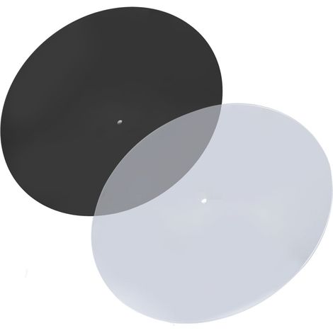 Lot de 2 tapis de platine vinyle en acrylique 12 pouces, antistatiques et anti-poussière, accessoires pour DJ (1/5)