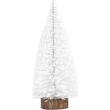 Sapin de Noël blanc K White Mini sapin de Noël à suspendre pour bureau, bar, vitrine de centre commercial, petit sapin de Noël, fournitures de décoration de Noël (1/5)