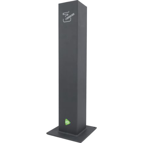 Cendrier d'extérieur sur pied, 600 mm, métal, moderne, grande capacité, jardin, robuste, Doktorvolt DV-6852 (1/5)
