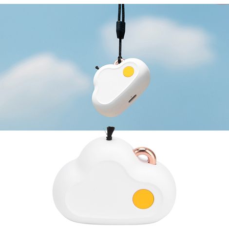 Purificateur d'air à ions négatifs en forme de nuage, mini purificateur d'air à tour de cou, 480 mAh, rechargeable par USB, portable, pour une utilisation à domicile, élimine la fumée et la poussière, (1/5)