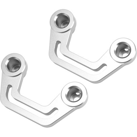 Paire de supports de fixation de feu de pare-brise pour montant A, remplacement pour Jeep Wrangler JL JLU 2018-2022, argent (1/5)