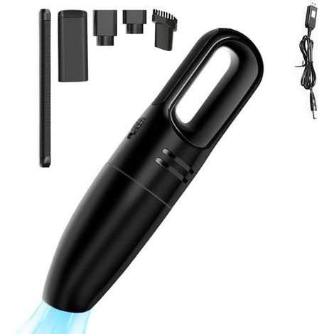 Aspirateur de voiture - Aspirateur à main sans fil - Aspirateur portable - Aspirateur eau et poussière rechargeable - Aspirateur domestique (1/5)