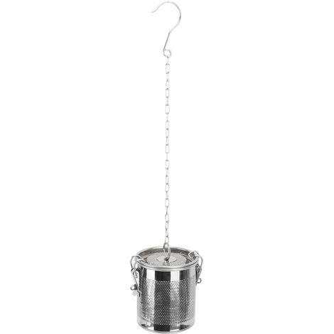 Boule à épices en acier inoxydable, panier infuseur à mailles, facile à nettoyer, passoire à assaisonnement pour soupe, cuisine, restaurants (1/5)
