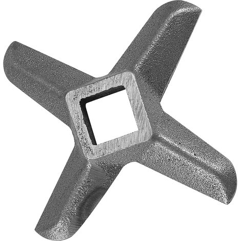Professionelles Fleischwolfmesser aus Edelstahl, Kreuzform, Ersatzteil Nr. 22 für Küchenmaschinen und elektrische Fleischwölfe (1/5)