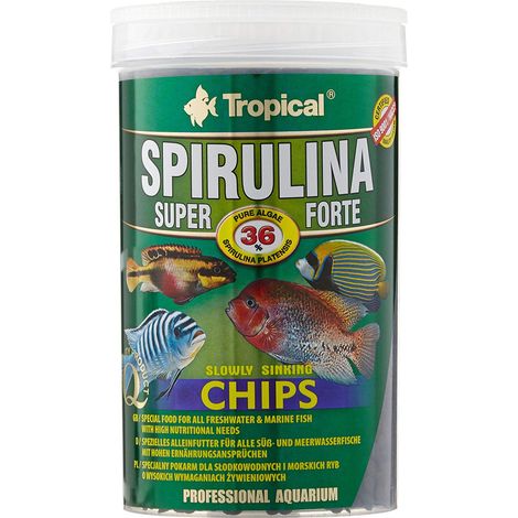 Chips de super spiruline tropicale forte 1000 ml/520 g (1/3)