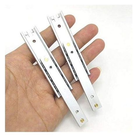 glissières de tiroir, glissières à billes en acier, 100 mm de long, 16 mm de large, pour (1/5)