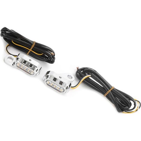 2 clignotants LED pour moto avec lentille transparente, compatibles avec les modèles XL 48 72 1200 883 (2004-2020)