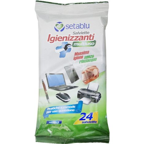 592202 Toallitas mojadas higienizantes Setablu 24 pcs multiusos y sin enjuague