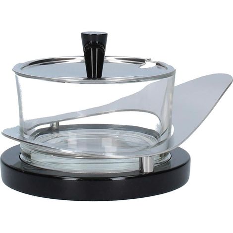 Giannini Glossy formaggera legno vetro e acciaio