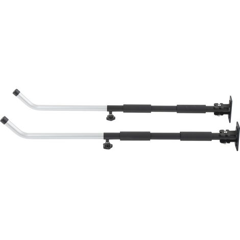 Crochets de garage robustes, support mural réglable de 62 à 102 cm, support de charge de 40 kg en alliage d'aluminium pour boîte à outils (1/5)