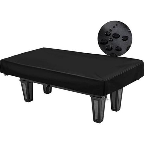 Housse Table Billard - Oxford 210D Impermeable Anti-UV Anti-Poussiere - Pour Tables Interieures Et Extérieures - 245 x 140 x 20 cm - Lot De 5 (1/5)