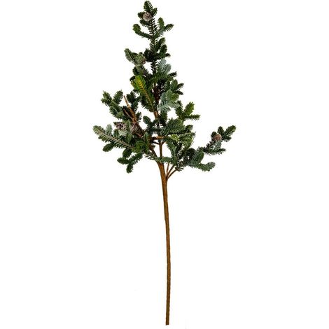 Woodland Pine Teardrop Swag with Pinecones - Plastic - L10 x W25 x H120 cm - Green