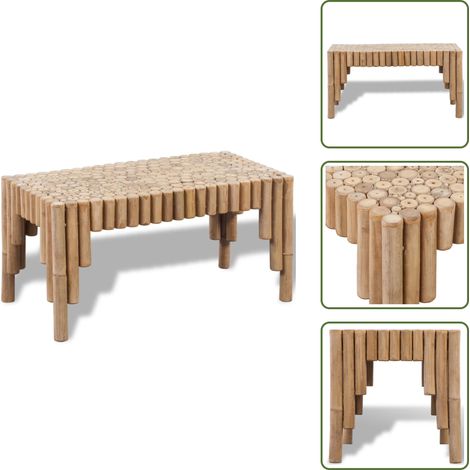 Table basse Bambou - Table Basse Bambou - Meuble Salon - Décoration Intérieure - Mobilier Tendance - Table D'appoint (1/5)