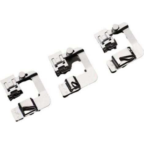 [NEVER USED] Sewing machine accessories: Hem presser foot 4/8" (13 mm), 6/8" (19 mm), 8/8" (25 mm)