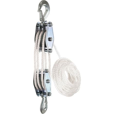 Leichter Seilzug mit 180 kg Tragfähigkeit. Inklusive leichtem Seil, schnelle und einfache Bedienung. (1/5)