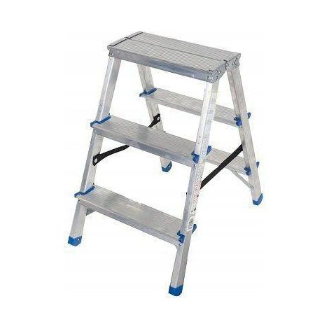 Awtools Scala a gradino in alluminio 2,61 m capacità 150 kg