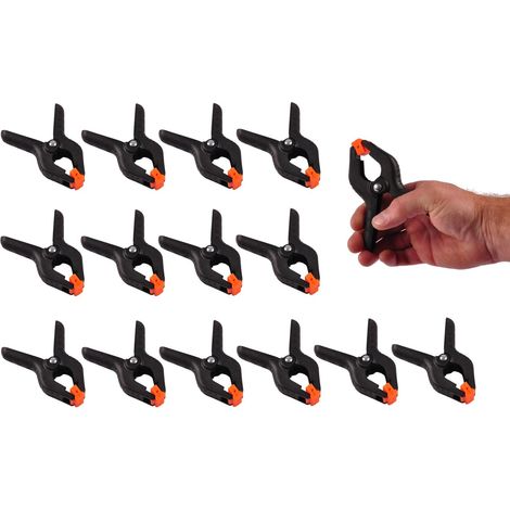 15er-Set Federzwingen Leimzwinge Klemmzwinge Schraubzwinge Kantenzwinge 115mm (1/2)