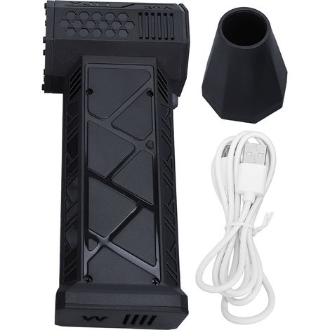 Ortviai Souffleur Électrique Portatif Turbine 110000 tr/min, Moteur Sans Balais, Rechargeable USB-C, pour Clavier PC, Voiture et Objectifs