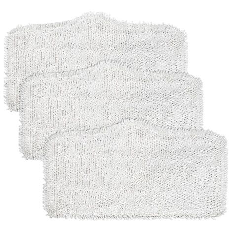 Lntyq Lot de 4 tampons de nettoyage SK140, pour balai vapeur Shark série SK, modèle compatible SK140 SK410 SK460 S1000 S1000A S3101 S3251 SK141 SK3102 SK3251 SK435 SK435CO S3102 S3250, chiffon plat en (1/5)