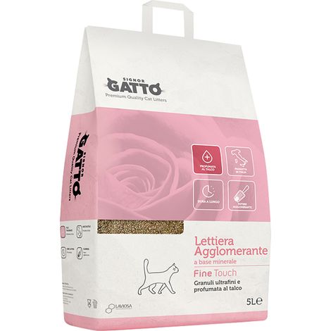 LETTIERA IGIENICA 'FINE TOUCH' 5 lt- 4 pezzi  - SIGNOR GATTO