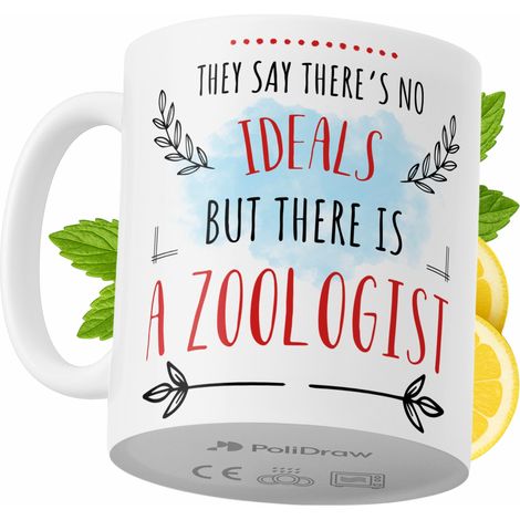 Lustige Tasse für Zoologen – Kaffee- oder Teetasse mit witzigem Textdesign – ideal für Geburtstage, Namenstage, Feiertage und besondere Anlässe. Hochwertige Tasse für Zuhause, Büro und Arbeit. Farbe: (1/5)