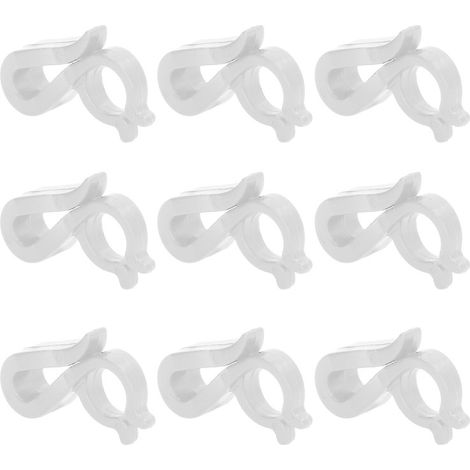 120 wiederverwendbare, wasserdichte Weihnachtslichter-Clips aus Kunststoff für den Außenbereich, zum Aufhängen von Weihnachtslichtern, weiß