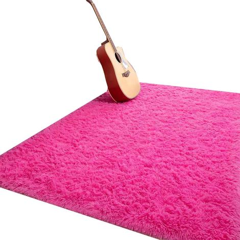 Tapis moelleux et doux de 120 x 180 cm, tapis shaggy en peluche compatible avec la décoration de la chambre, de la chambre d'enfant, (1/5)