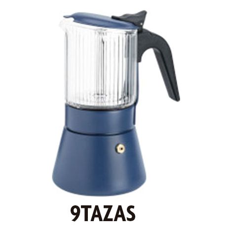 CAFETERA CLAIR 9 TAZAS AZUL INOXIBAR