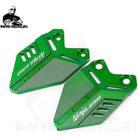 Für Kawasaki Ninja 650 Ninja650 -2018 2019 2020 2022 2022 Motorrad-Fußpedal-Set Fersenplatten-Schutzabdeckung Zubehör - grün 1 (1/5)