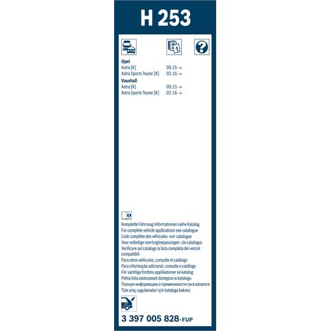 BALAI D'ESSUIE-GLACE 250 3397005828 BOSCH