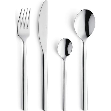 Ménagère 24 couverts inox 18/0 Pour 6 personnes, Inox (1/5)