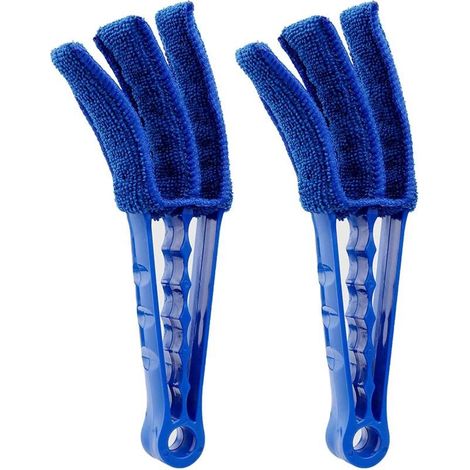 Lot de 2 Plumeaux pour Climatiseur, Nettoyeur de Stores, Brosse Store Vénitien, Nettoyeur de Store Vénitien, Plumeaux pour Stores, pour Store de Fenêtre, Stores à Enrouleur et Lamelles (1/5)